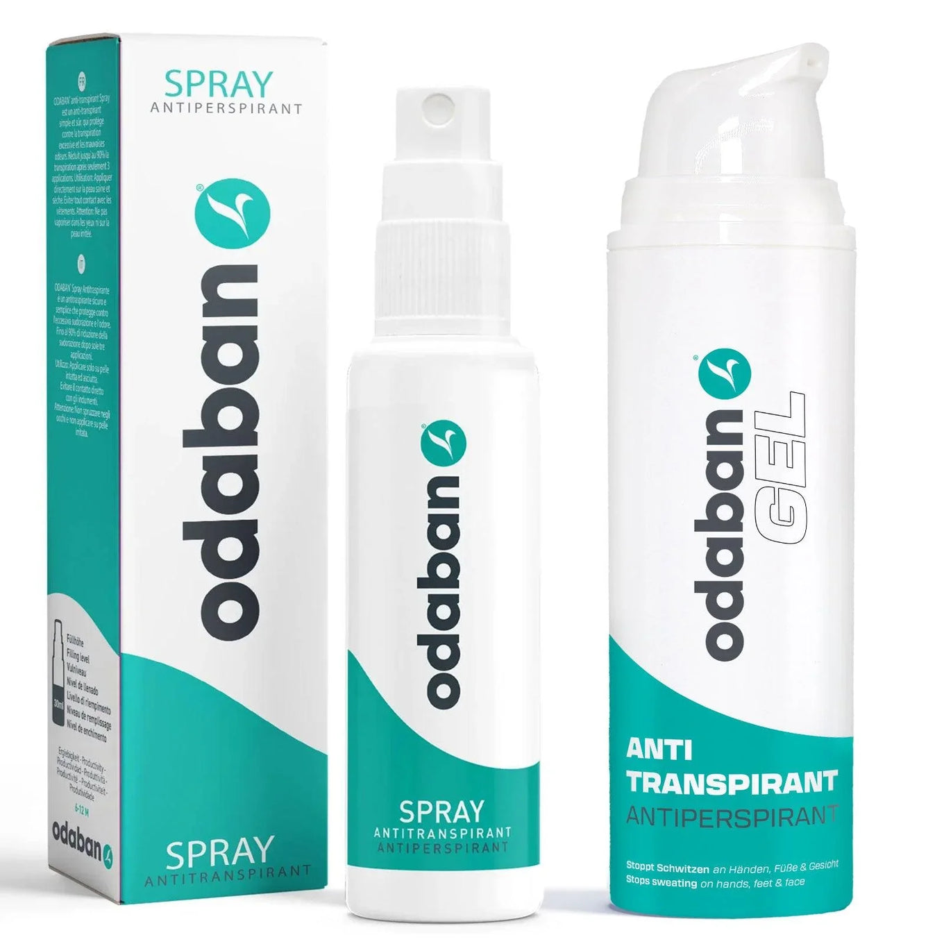 odaban® Antitranspirant Set gegen starkes Schwitzen - odaban®