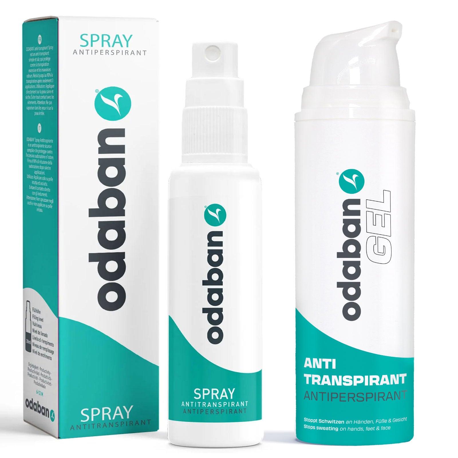 odaban® Antitranspirant Set gegen starkes Schwitzen - odaban®