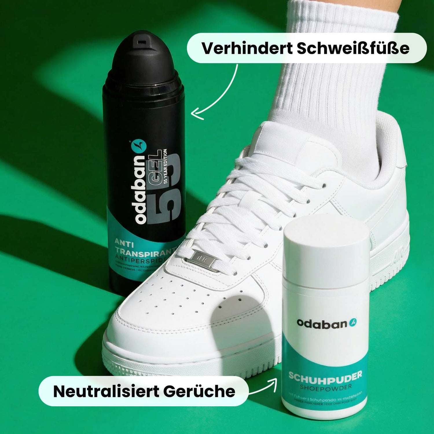 odaban® Set gegen Fußschweiß und Schuhgeruch - odaban®
