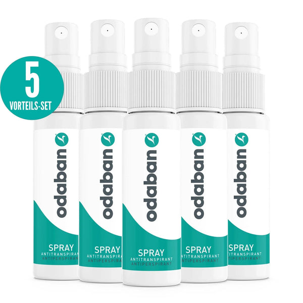 odaban® Spray - Antitranspirant - 5-delige Set