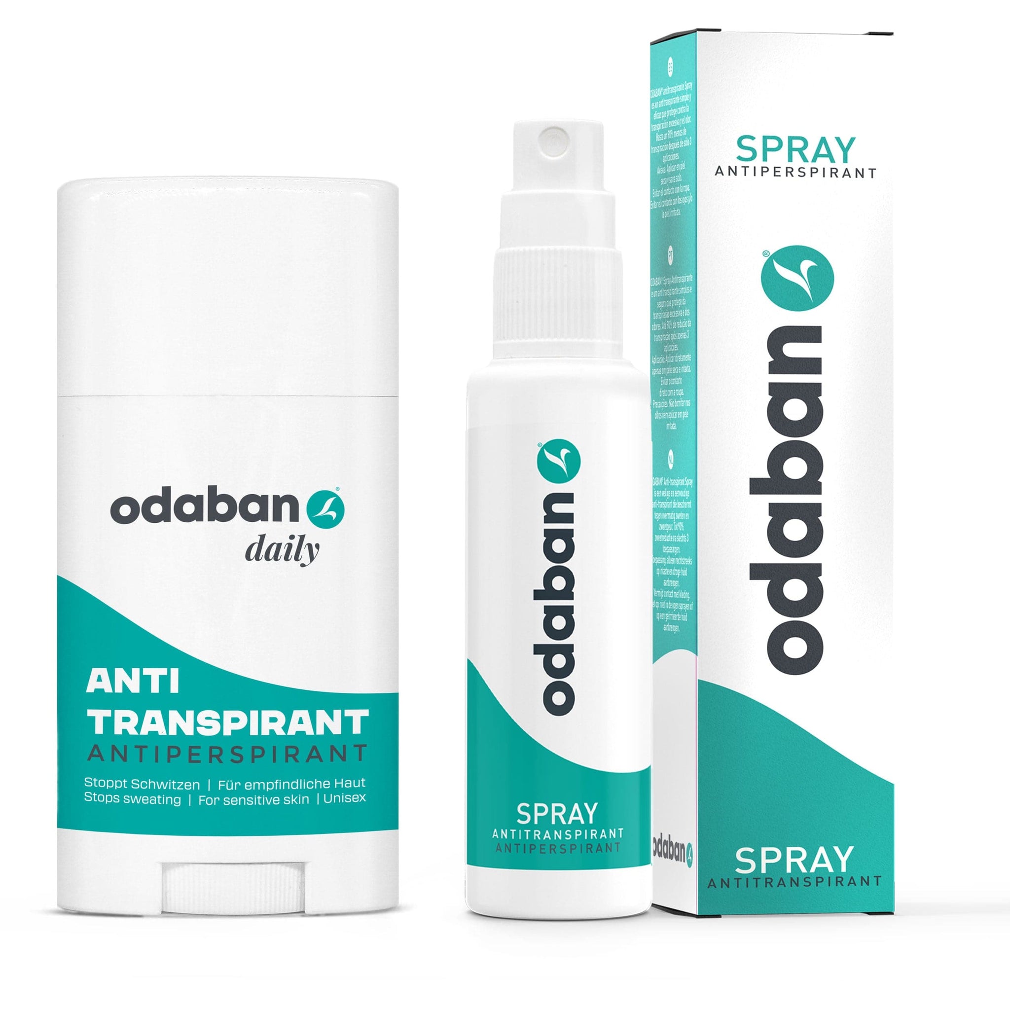 <tc>Set antitranspirante Odaban® - Spray + Desodorante en barra</tc>