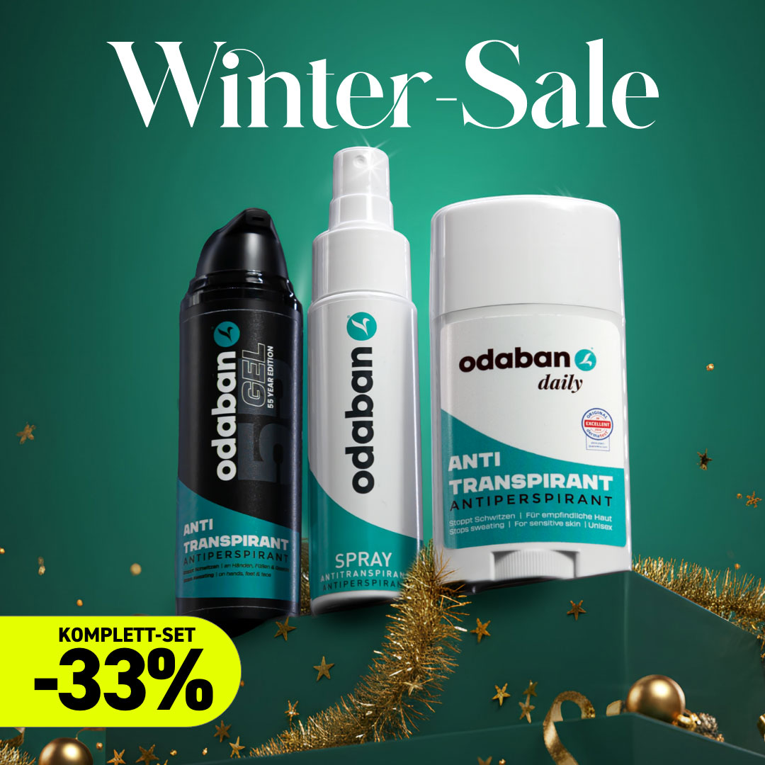 Deo Winter Sale gegen Schwitzen und Schweißflecke